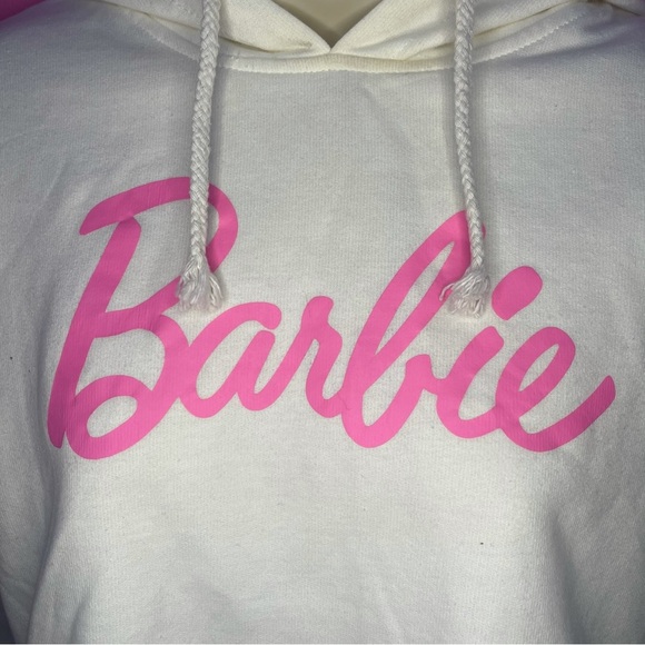 Barbie Cropped Hoodie - White - Size Small - Picture 4 of 13